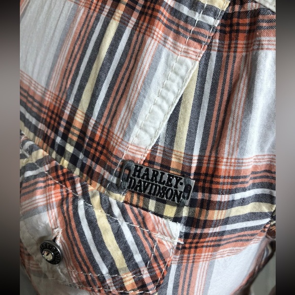 Harley-Davidson Plaid Button-up Shirt - Picture 7 of 9